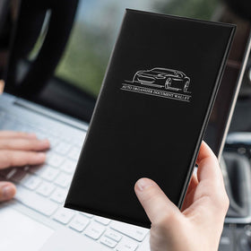 BBTO wallet stored in glovebox demonstrating compact space-saving benefit