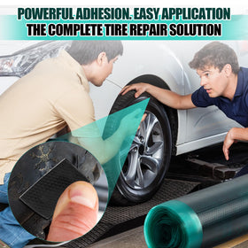 BBTO demonstrating sidewall repair in process for dependable tire restoration