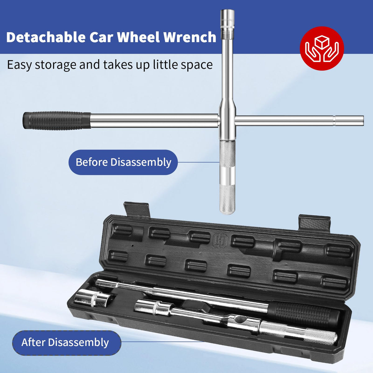 BCJCLTS stored in car trunk for quick roadside access and convenience