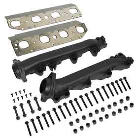 BD Diesel front view of manifold kit showing complete components and direct replacement benefit