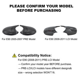 BDBO mirror cap back view showing clips for secure snap-on fit