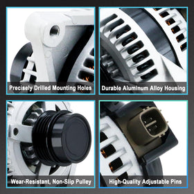BDELI alternator pulley close-up illustrating durable pulley design