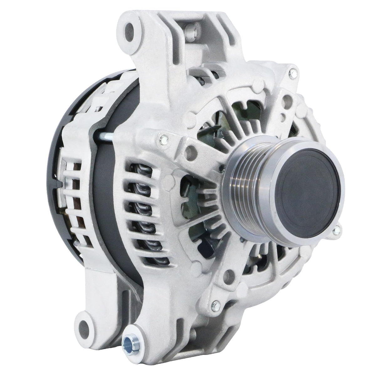 BDELI alternator front view showing mounting points and reliable fit