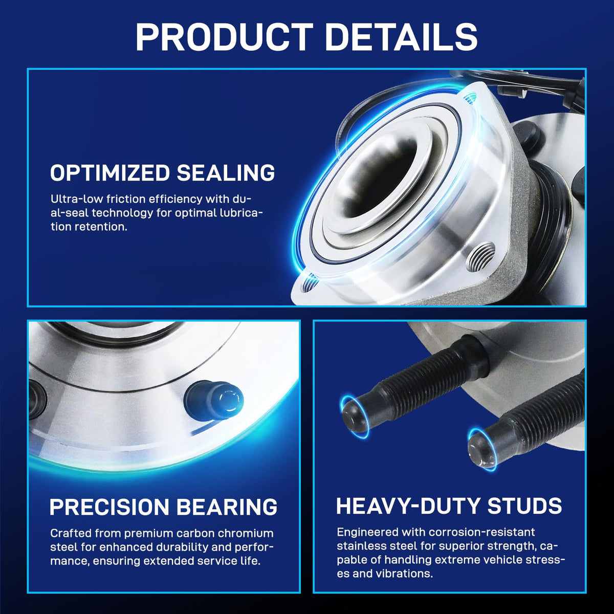 BDELI 3-bolt flange profile highlighting secure triangular mounting