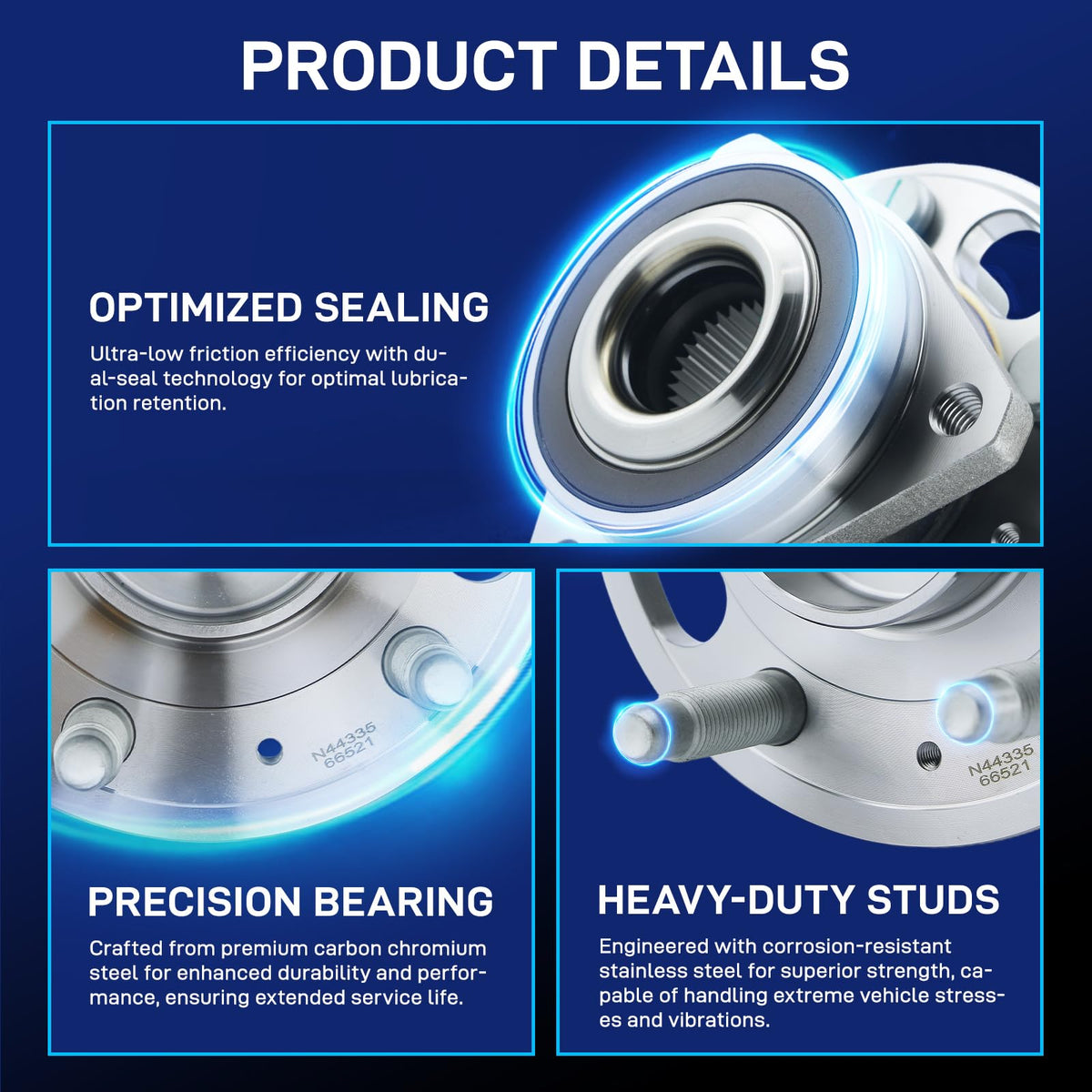 BDELI 513288 flange bolt pattern showing three-bolt alignment accuracy
