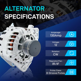 BDELI alternator rear connector view highlighting compatible plugs for easy install