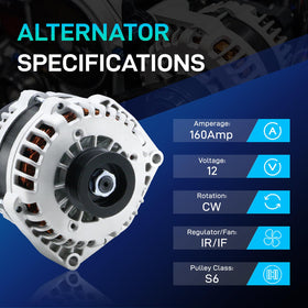 BDELI alternator connection terminals detail ensuring correct electrical connection.