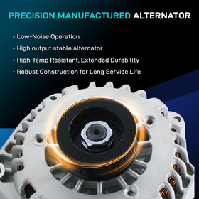 BDELI alternator size comparison with ruler to confirm fit and scale.