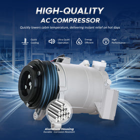 BDELI compressor with clutch assembly visible for straightforward replacement