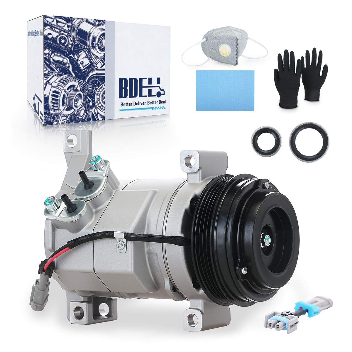 BDELI compressor front view showing compact design and reliable replacement benefit