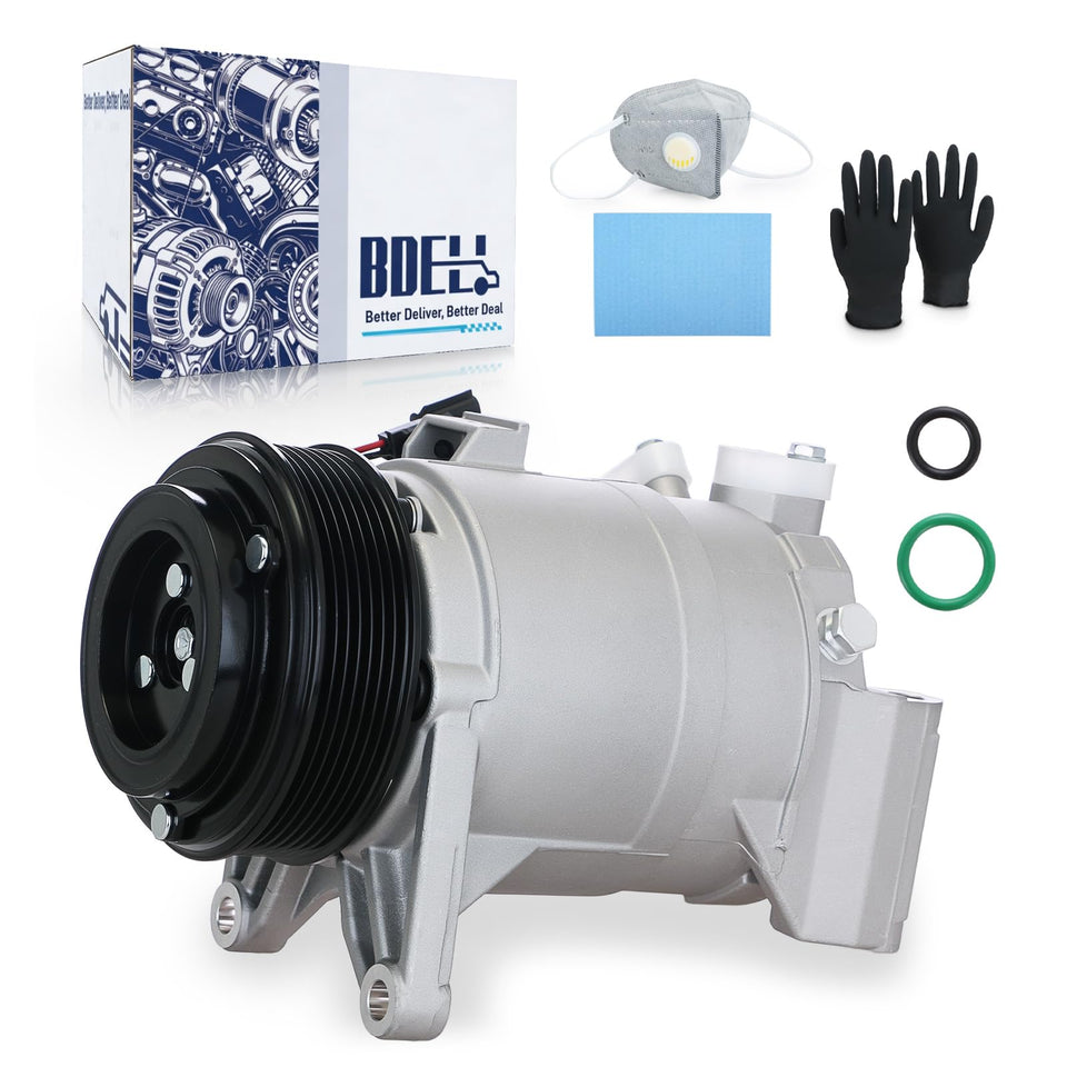 BDELI compressor front view showing mounting points and ready-fit benefit