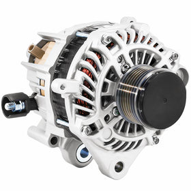 BDELI alternator front view showing housing and pulley, reliable replacement