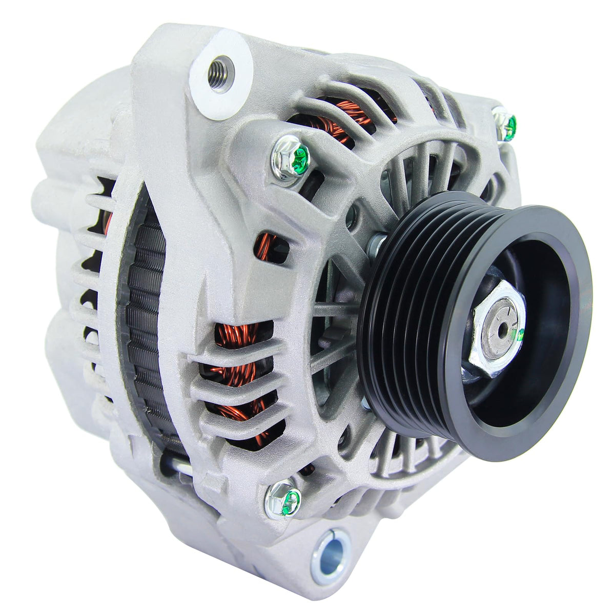 BDELI alternator front view showing housing and mounting for accurate fit