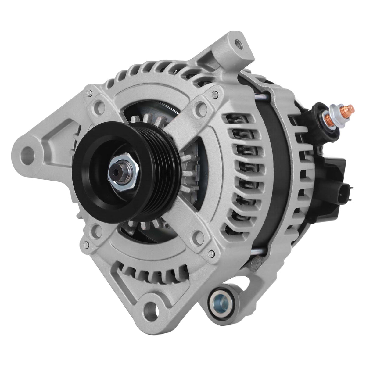BDELI alternator front view showing housing and terminals for correct fit