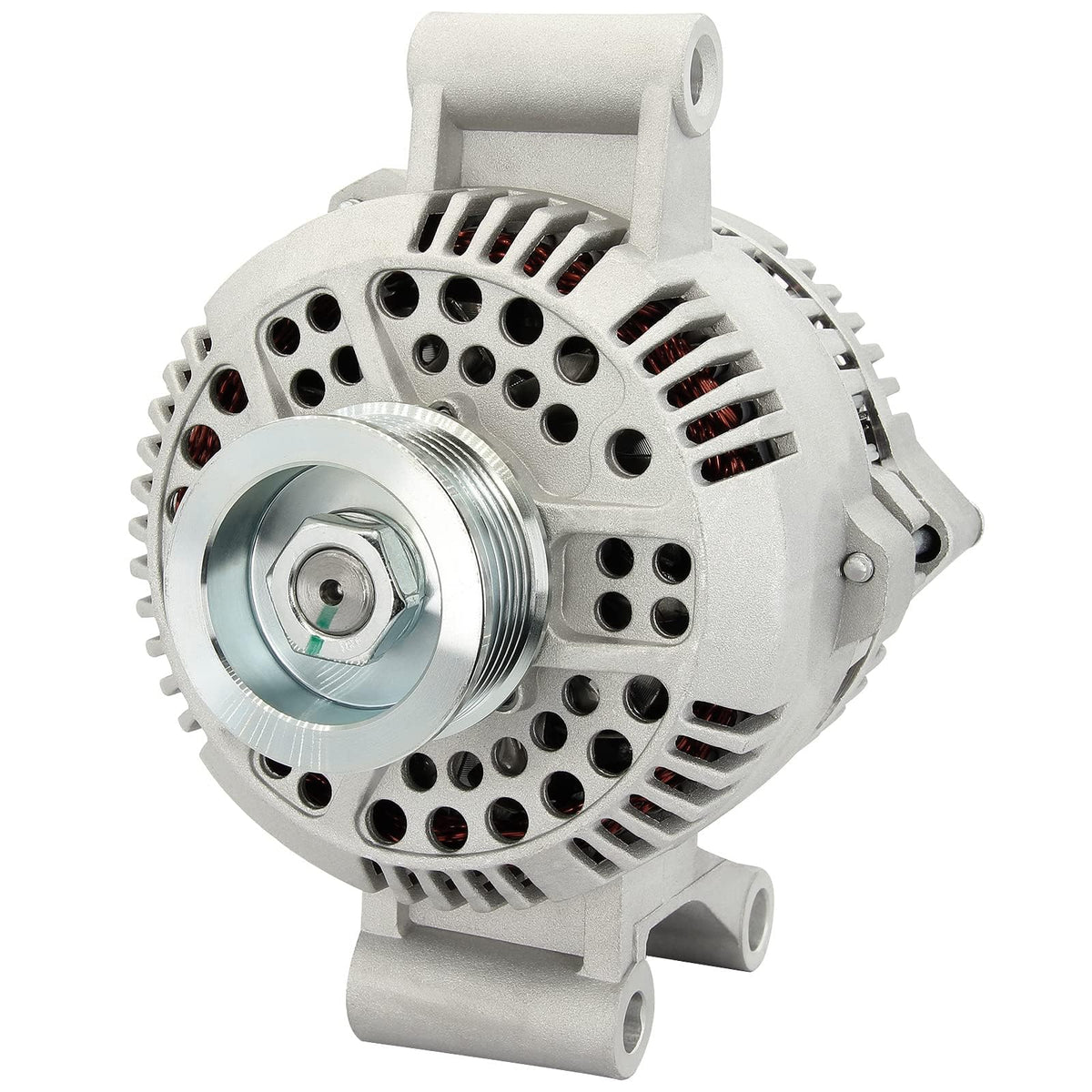 BDELI alternator front view showing clean housing and mounting points for easy fit