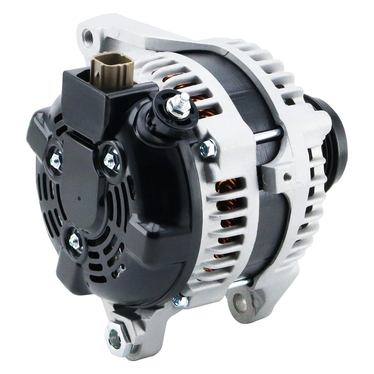 BDELI alternator installed in engine bay demonstrating direct-fit replacement benefit
