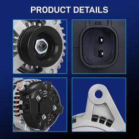 BDELI alternator installed under hood demonstrating direct-fit replacement benefit