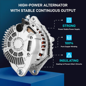 BDELI alternator label and connector clearly showing fitment info