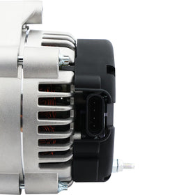 BDELI alternator installed in Silverado engine bay demonstrating direct fitment