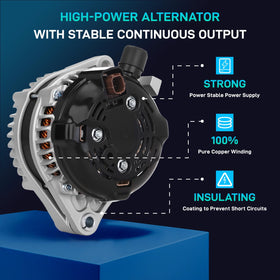 BDELI alternator pulley and bearing detail indicating smooth operation and durability