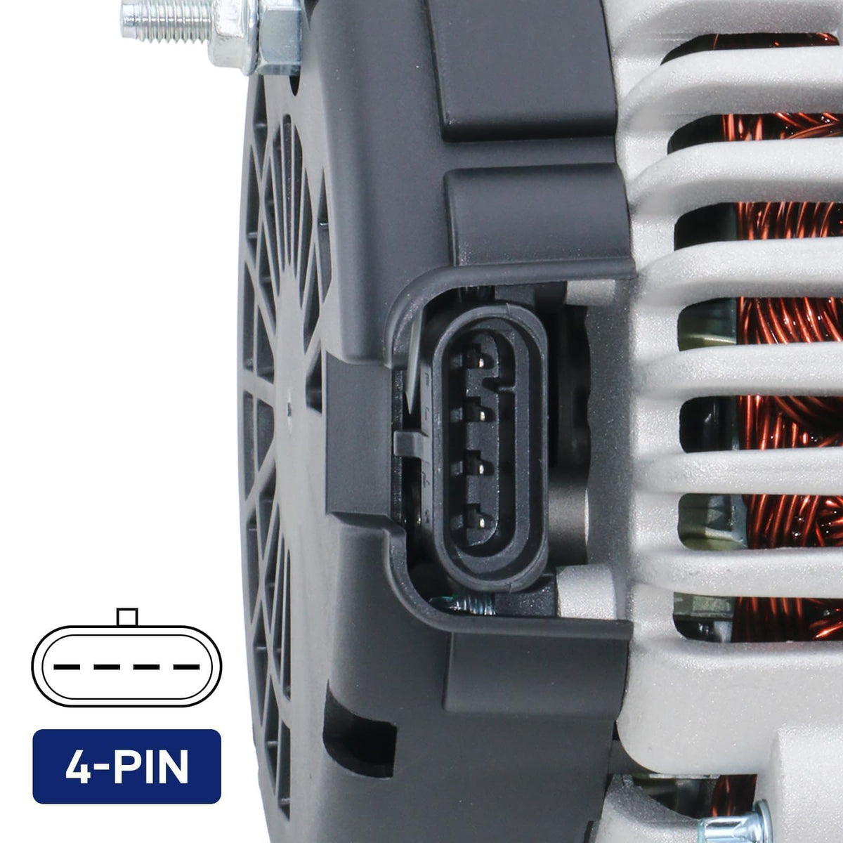 BDELI alternator pulley close-up highlighting smooth finish for reliable belt drive