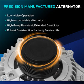 BDELI alternator side mounting bracket highlighting correct OEM-style bolt locations