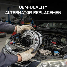 BDELI alternator next to ruler for size scale aiding fitment verification