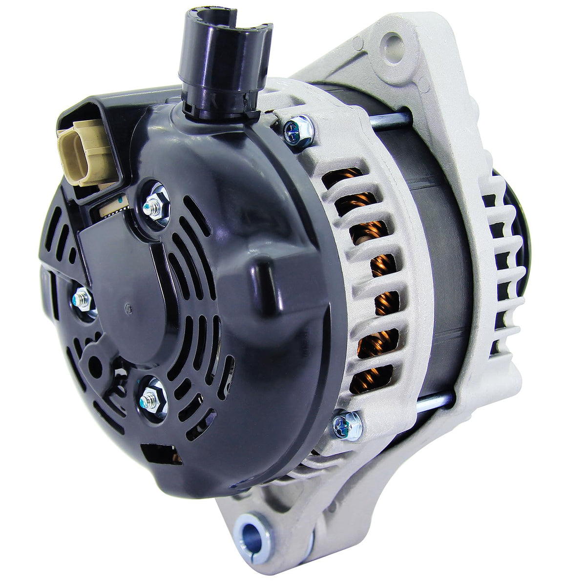 BDELI alternator terminal and connector detail highlighting secure electrical connection