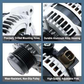 BDELI alternator electrical terminal and connector for reliable vehicle connection