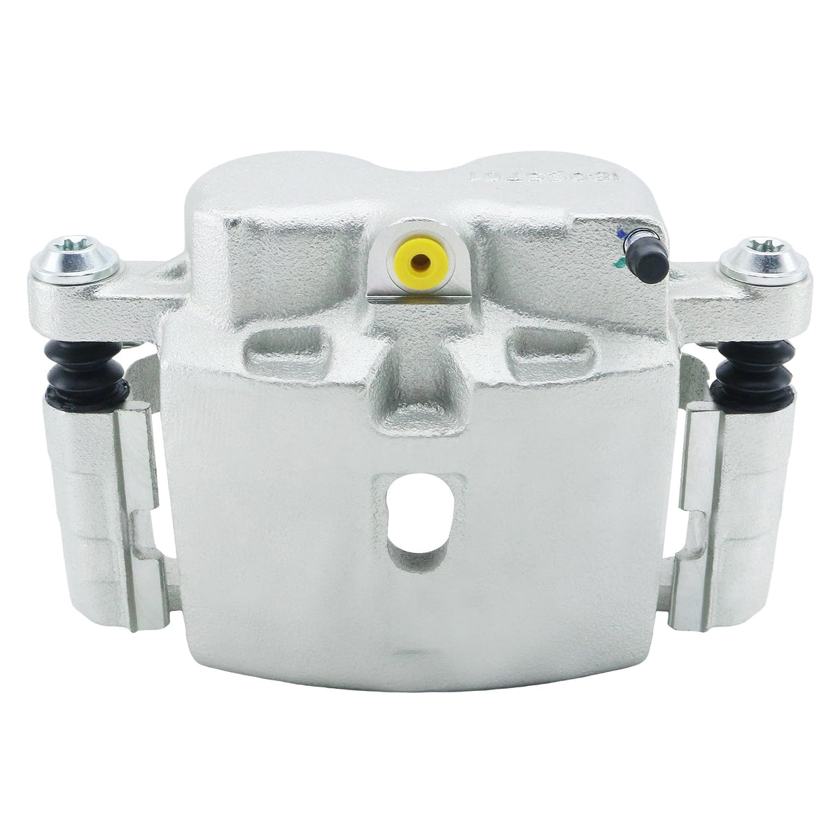 BDELI caliper side view showing bleeder and hose port for easy bleeding