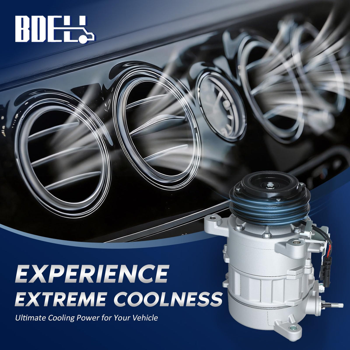 BDELI clutch and 4-groove pulley close-up for reliable belt engagement