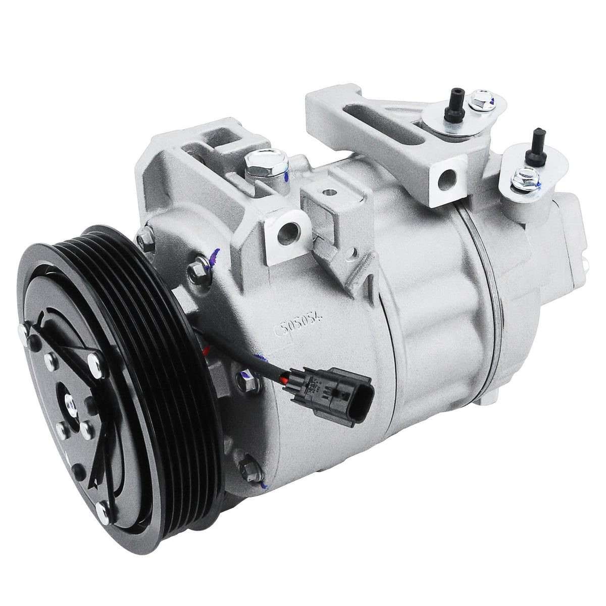 BDELI compressor front view showing mounting points and direct-fit benefit