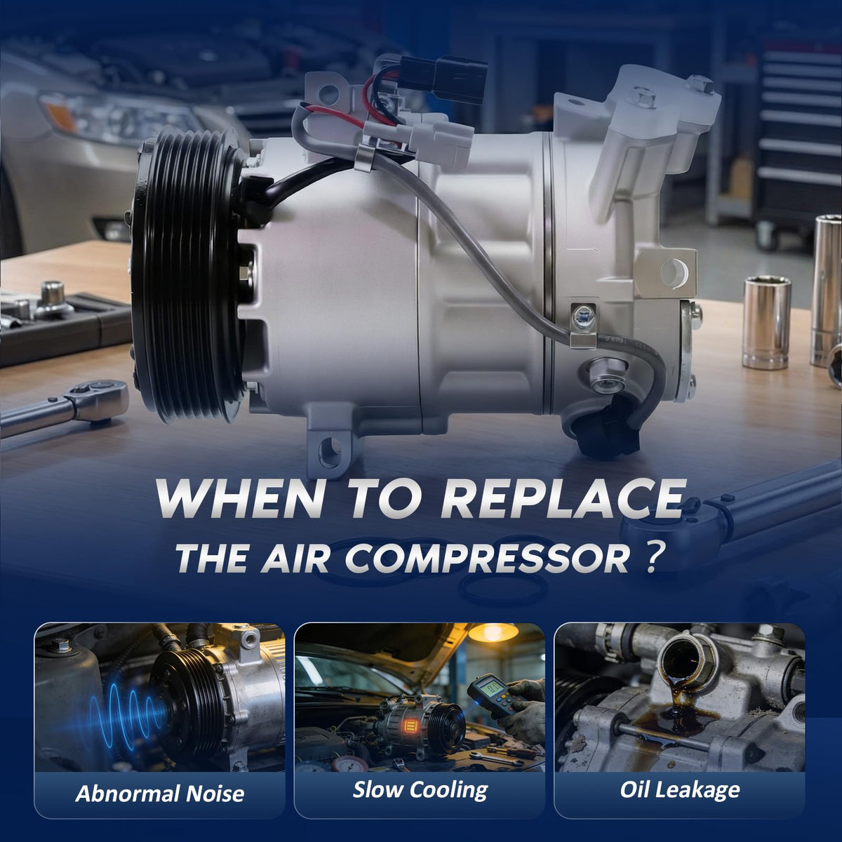 BDELI compressor installed in an engine bay demonstrating vehicle fit