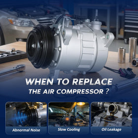 BDELI compressor installed in engine bay demonstrating OEM-style compatibility