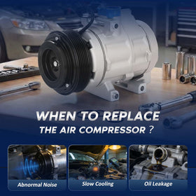 BDELI compressor label and part numbers visible to confirm cross-reference accuracy