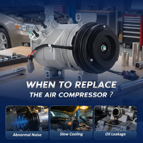 BDELI compressor in truck driving scene showing restored cabin comfort benefit