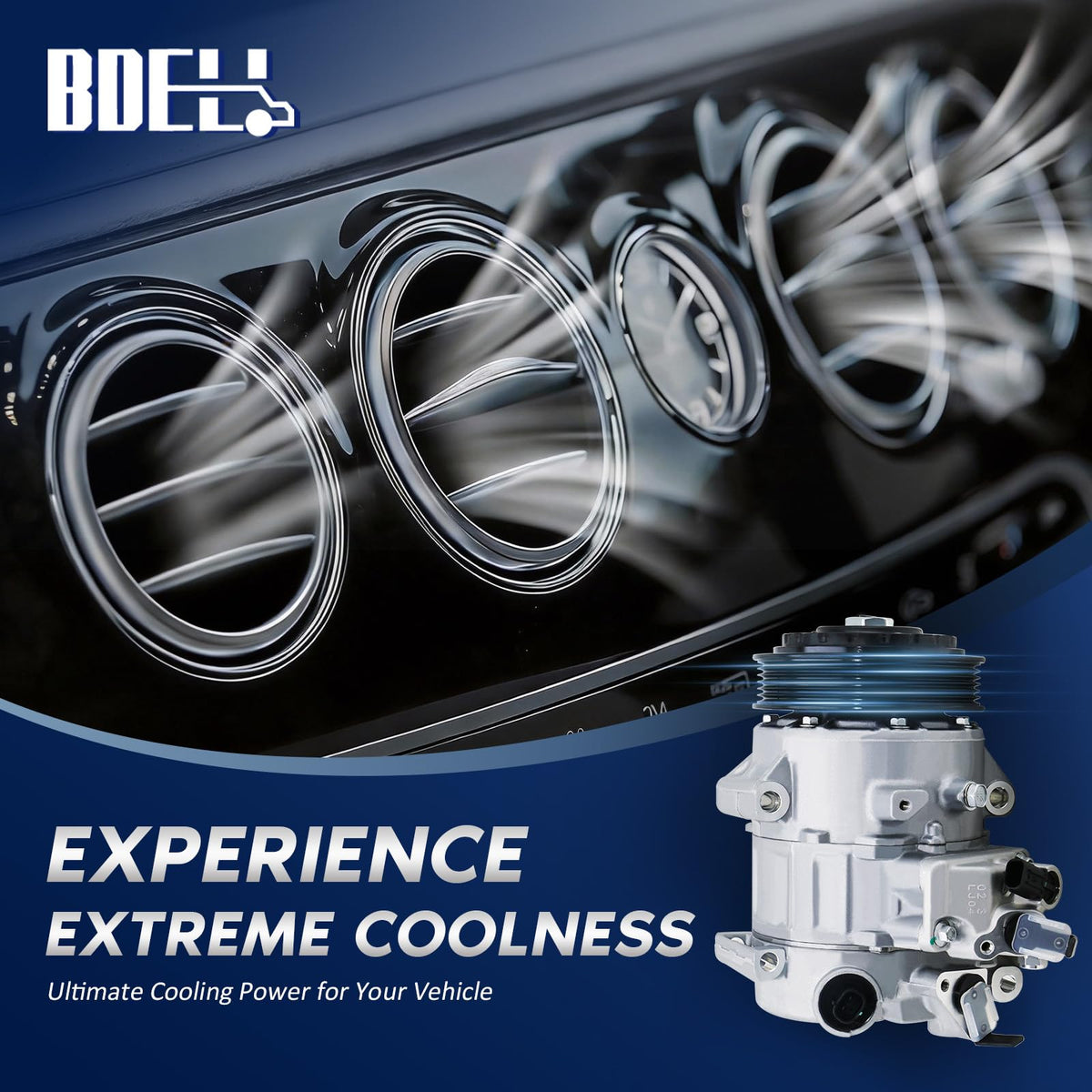 BDELI pulley detail highlighting 6-groove design for reliable belt engagement