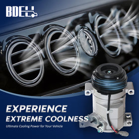 BDELI compressor beside toolbox showing scale for easier purchase decision