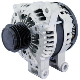 BDELI alternator front view showing mounting points and benefit of direct-fit replacement