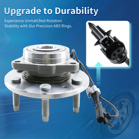 BDELI hub installed on vehicle front wheel illustrating direct-fit replacement advantage