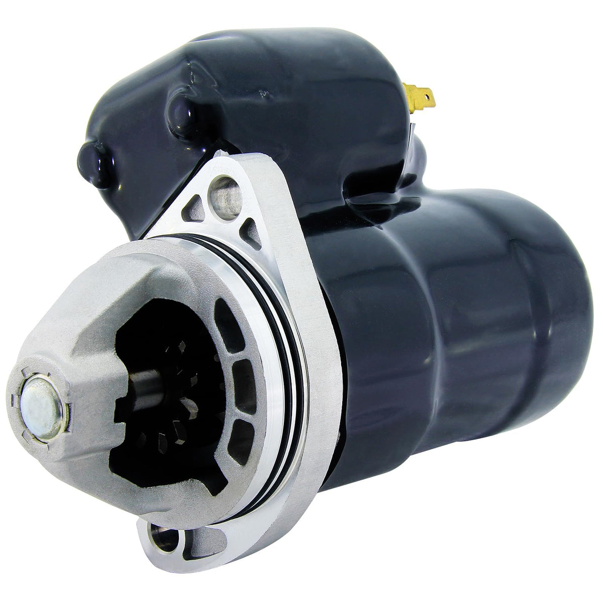 BDELI Polaris starter front view showing mounting points and reliable fit
