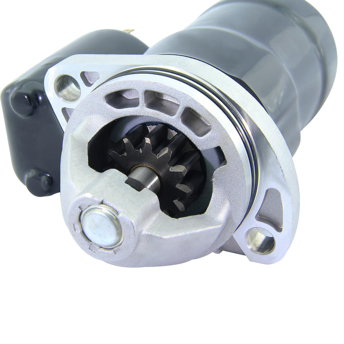 BDELI Polaris starter installed in ATV demonstrating easy bolt-in replacement