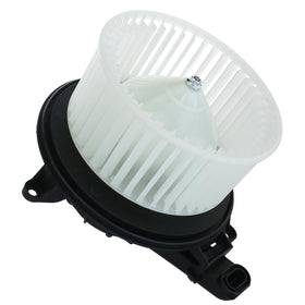 BDELI blower motor held in hand for size comparison and easy replacement