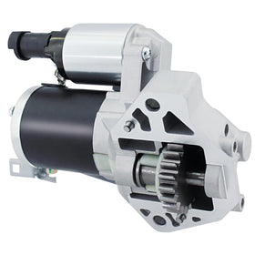BDELI starter front view showing mounting flanges and connectors for easy fit