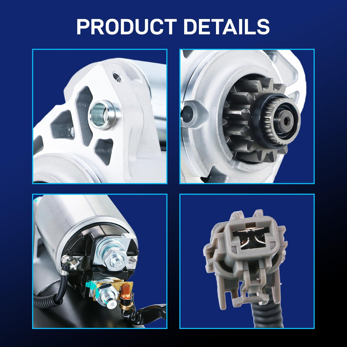 BDELI starter installed in engine bay demonstrating direct-fit benefit