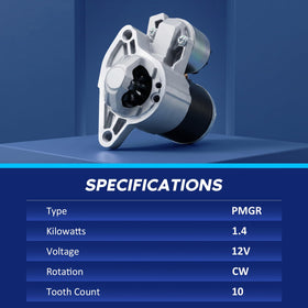 BDELI starter label and spec plate showing model numbers and verification benefit