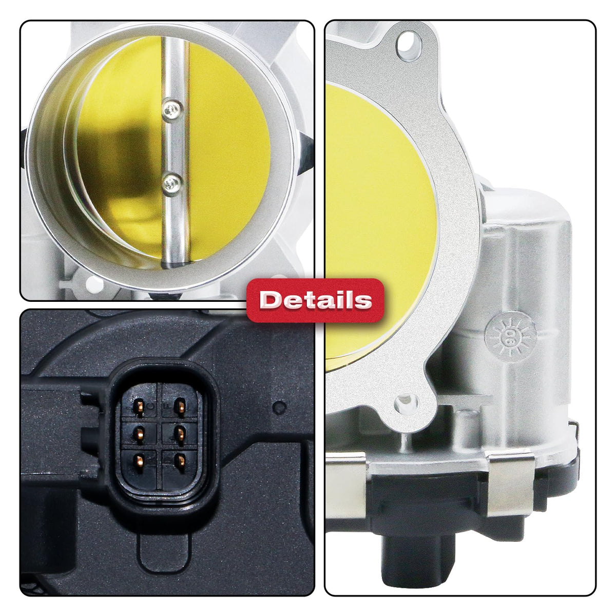BDELI throttle body close-up of butterfly valve demonstrating smooth operation