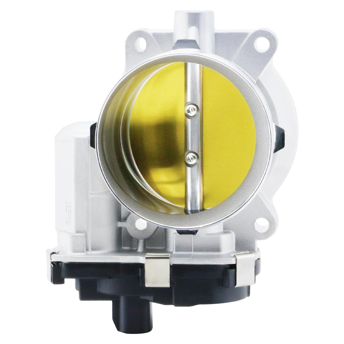 BDELI throttle body front view showing flange and mounting holes for precise fit