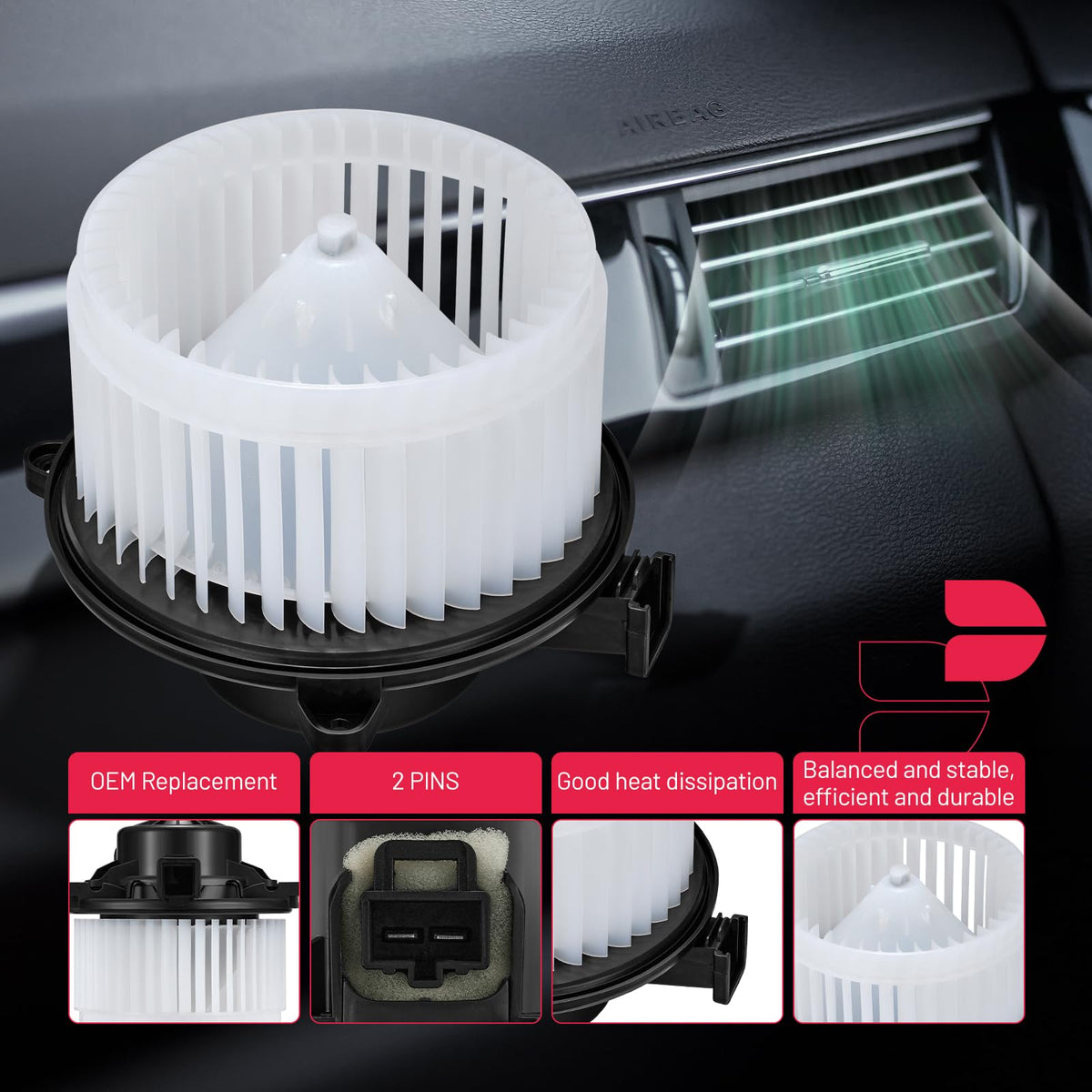 BDFHYK visible mounting bracket and hardware for secure fitment benefit