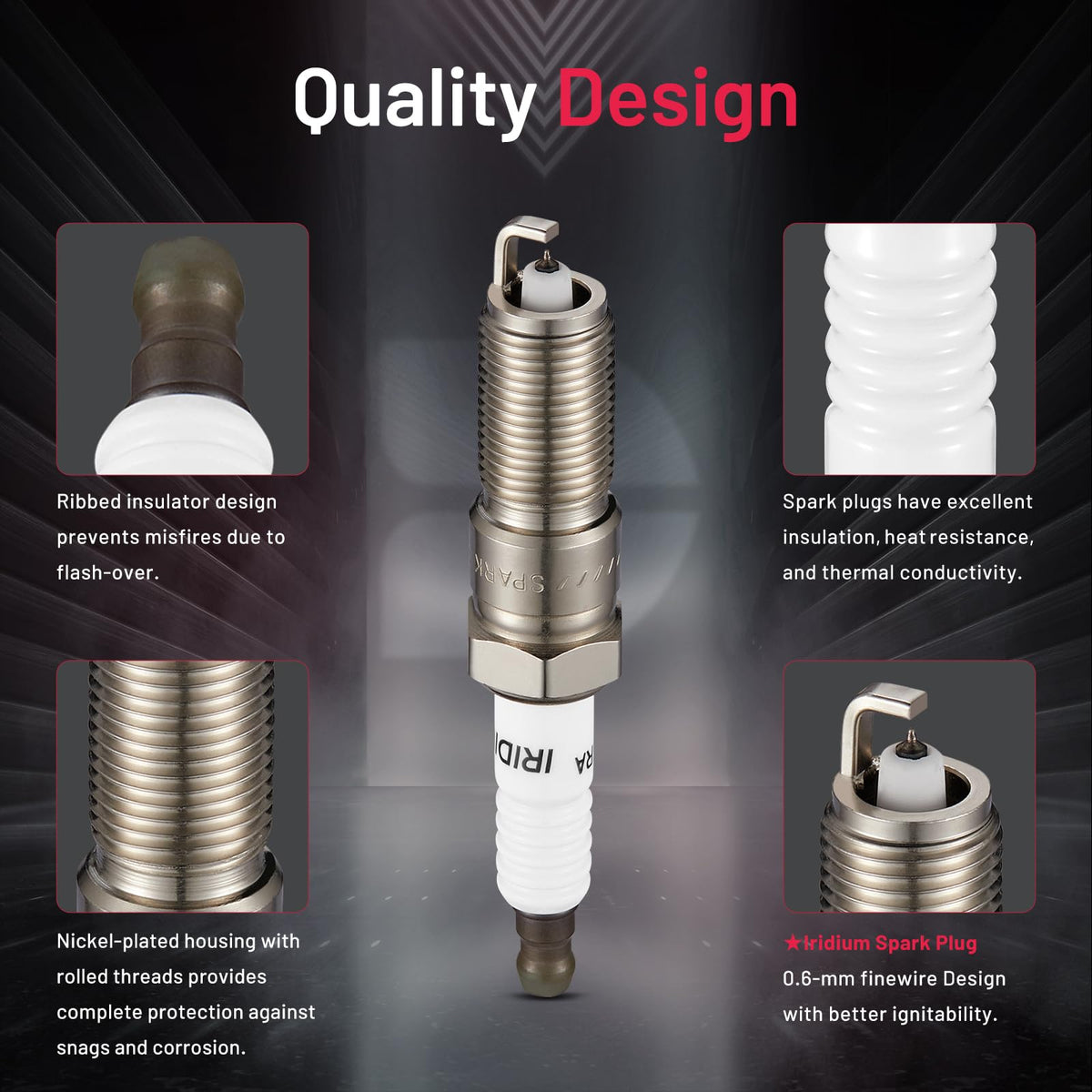BDFHYK ceramic insulator detail showing durable high-density construction benefit